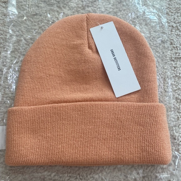 Boys Lie Logo Patch Knit Beanie NWT - Orange - Picture 4 of 5